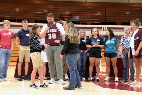 Group of people playing a game.